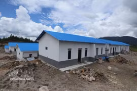 The Indonesian government invests in the construction of resettlement areas following the devastating floods in Sumatra. (Photo: VNA)