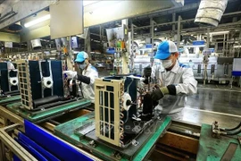The processing and manufacturing industry is the main pillar of industrial growth. (Photo: VNA)