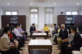 At the meeting between Ambassador Pham Viet Hung (L) and Phuket Governor Sophon Suwannarat. (Photo: VNA)
