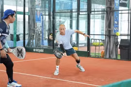Athletes take part in the Vietnam Padel Open – Heineken Cup 2026 in Ho Chi Minh City. (Photo courtesy of VTF)