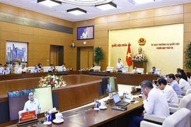 NA Chairman Tran Thanh Man speaks at the closing sitting of the 46th session of the NA Standing Committee on June 10. (Photo: VNA)