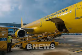 Vietravel Airlines has launched a programme to provide free transport of relief goods to central localities affected by recent natural disasters. (Photo: VNA)