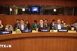 The Permanent Mission of Vietnam to the United Nations, in cooperation with the Permanent Mission of Australia and the UN Office on Drugs and Crime (UNODC), co-hosts a discussion on the signing ceremony of the UN Convention against Cybercrime in New York on February 19. (Photo: VNA)