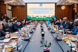 At the meeting between Minister of Agriculture and Rural Development Le Minh Hoan and visiting FAO Director-General Qu Dongyu. (Photo: VNA)