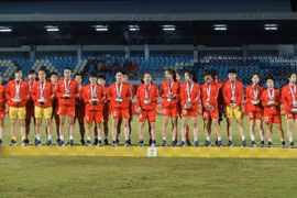 Vietnam’s women’s national football team secures the silver medal at the 33rd Southeast Asian (SEA) Games on December 17 evening. (Photo: VNA)