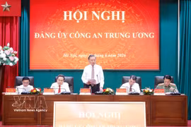 Party General Secretary and State President To Lam speaks at the conference (Photo: VNA)