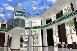 The headquarters of Ho Chi Minh Stock Exchange (HoSE) in HCM City. (Photo courtesy of HoSE)