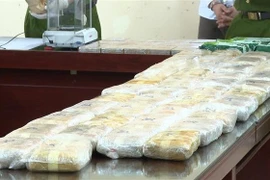 A large quantity of narcotics seized as part of the case. (Photo: VNA)