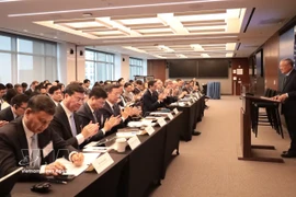 A view of the forum promoting investment in the Vietnam International Financial Centre (VIFC), held in New York on March 23. (Photo: VNA)