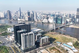The core area of ​​the International Financial Center on the Thu Thiem peninsula, Ho Chi Minh City. (Photo: VNA) 