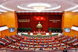 The 13th meeting of the 13th Party Central Committee closes on October 8, 2025. (Photo: VNA)