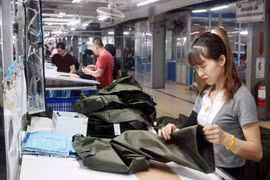 Garments for export to the EU are produced at TNG Garment Joint Stock Company in the northern province of Thai Nguyen. (Photo: VNA)