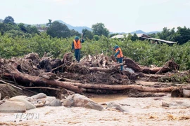 Search for missing persons in Son La province (Photo: VNA)