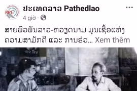 The article posted on the official Facebook page of Pathet Lao. (Photo published by VNA)