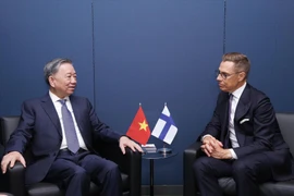 Party General Secretary To Lam (L) meets President of Finland Alexander Stubb in September 2024 (Photo: VNA)