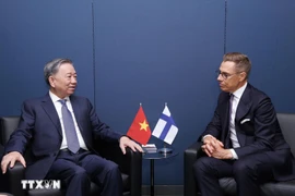 Party General Secretary and State President To Lam meets Finnish President Alexander Stubb on September 24, 2024. (Photo: VNA)