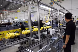 Production chain of Karcher Vietnam Technology cleaning equipment plant, phase II, in Nui Thanh commune of Da Nang (Photo: VNA)