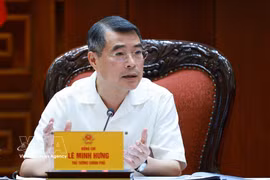 Prime Minister Le Minh Hung speaks at the meeting on the development of strategic technologies and technological products on July 3, 2026. (Photo: VNA)