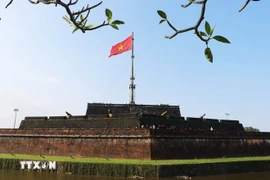 The Flag Tower of Hue Ancient Citadel is part of the Hue Imperial Citadel Complex - a World Cultural Heritage site. (Photo: VNA)