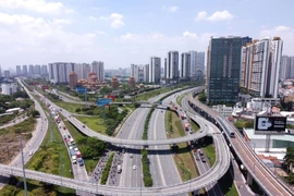 The Cat Lai interchange on the Hanoi Highway in HCM City. (Photo: VNA)
