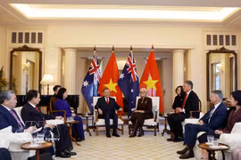 General Secretary of the Communist Party of Vietnam (CPV) Central Committee and President To Lam meets with Governor-General of Australia Sam Mostyn (Photo: VNA)
