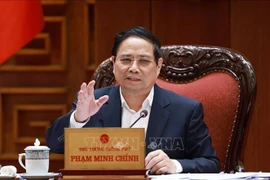 Prime Minister Pham Minh Chinh at the conference (Photo: VNA)