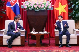 Minister of Public Security General Luong Tam Quang hosts in Hanoi on November 18 Deputy Prime Minister and Minister of Defence of Slovakia Robert Kaliňák. (Photo: VNA)