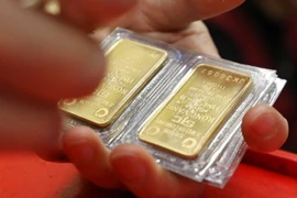 SJC gold bullions. The State Bank of Vietnam plans to raise the end-of-day gold position limit for credit institutions authorised to produce, export and import gold from 2% to 5%. (Photo: VNA)