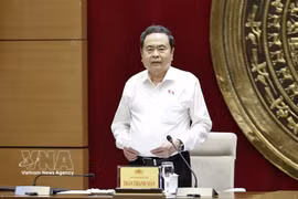 National Assembly Chairman Tran Thanh Man addresses the working session on May 20 (Photo: VNA)