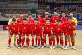 The Vietnamese men’s futsal team. (Photo: VNA)