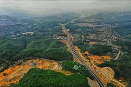 Ha Long-Van Don expressway seen from above (Photo: VNA)