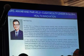 The award recognises Professor Tran Xuan Bach’s important contributions in the field of health innovation, including research on health economics. (Photo: VietnamPlus)