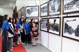 More than 600 photos, documents, and objects, and 95 posters are being displayed in the northern province of Thai Nguyen to celebrate the 95th founding anniversary of the Communist Party of Vietnam (CPV). (Photo: VNA)