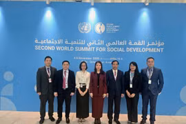 The Vietnamese delegation at the second World Summit for Social Development 2025. (Photo: VNA)