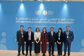 The Vietnamese delegation at the second World Summit for Social Development 2025. (Photo: VNA)