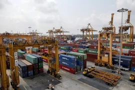 At a port in Bangkok, Thailand (Photo: VNA)