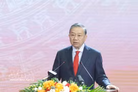 Party General Secretary and State President To Lam speaks at the ceremony marking the 120th birth anniversary of late Party General Secretary Ha Huy Tap (April 24, 1906 – 2026) in Ha Tinh province on April 21, 2026. (Photo: VNA)