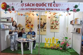 The Vietnamese space at the 33rd edition of the Havana International Book Fair, which is running from February 13-23. (Photo: VNA)