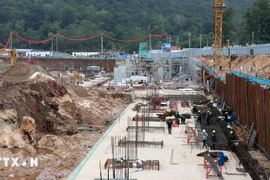 The construction site of the APEC 2027 Convention Centre Project and related facilities. (Photo: VNA)