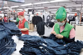 Garment is one of the key contributors to Vietnam's export growth. (Photo: VNA)