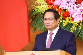 PM Pham Minh Chinh speaks at the meeting (Photo