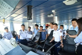 On-site inspection on CSB 9003 vessel (Photo: VNA)