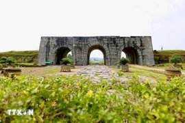 The South Gate of the Ho Dynasty Citadel. (Photo: VNA)