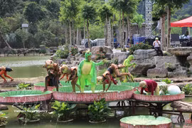 "Cricket" is the first stop of the show in Ninh Binh (Photo: VNA)