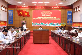 An overview of the provincial steering committee of Tay Ninh on implementing Resolution 57 on April 2 (Photo: VNA)