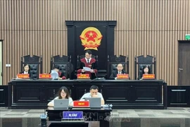 The Hanoi People’s Court on July 11 issues verdicts for 41 defendants in a major corruption case involving real estate firm Phuc Son Group JSC and senior former provincial officials. (Photo: VNA)
