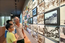 Digitalised historical documents and photos are showcased in Da Nang. (Photo: VNA)