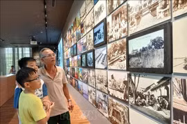 Digitalised historical documents and photos are showcased in Da Nang. (Photo: VNA)