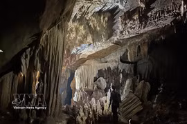 Chac Den Cave was recently discovered in Phong Nha - Ke Bang National Park in Quang Tri province. (Photo: VNA)
