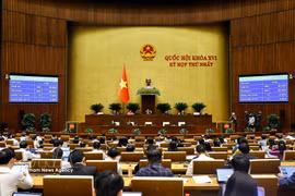 The National Assembly of Vietnam on April 24 adopts three key resolutions outlining the country’s socio-economic, financial and public investment strategies for the 2026–2030 period. (Photo: VNA)